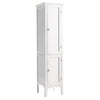 5-Tier Bathroom High Cabinet Freestanding Storage Cabinet Organizer 2 Shelves