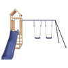 Playhouse with Slide Swings Solid Wood Pine M5E1