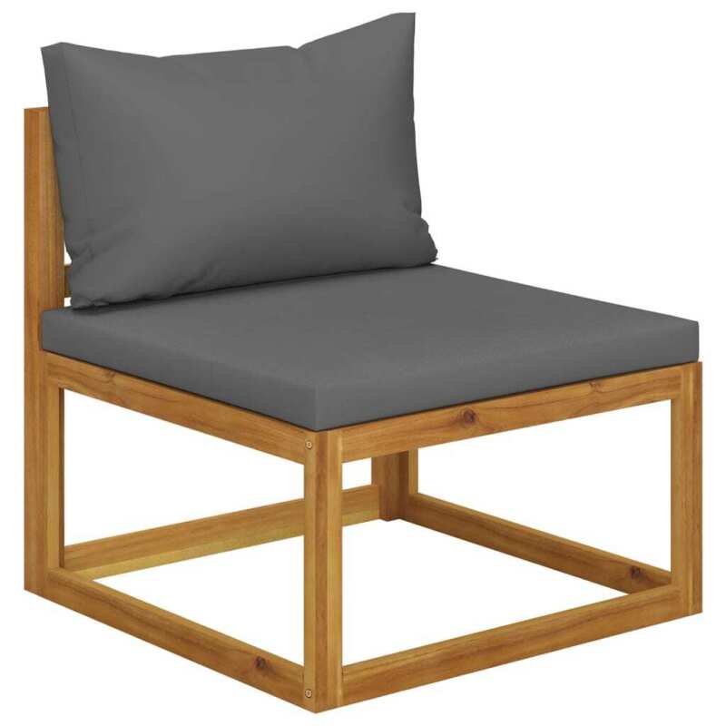 5 Piece Garden Set with Cushions Solid Wood Acacia (UK/IE/FI/NO M9L3