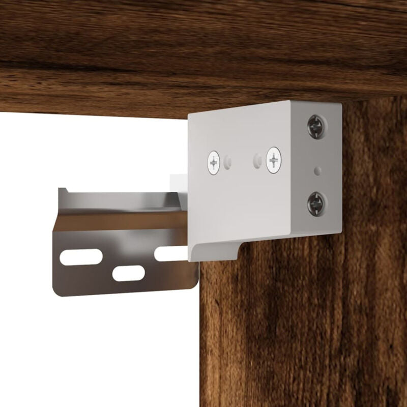 6 Piece TV Cabinet Set Smoked Oak Engineered Wood C0W8