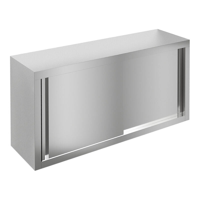 120x35x60cm Catering Stainless Steel Kitchen Wall Cabinet Storage Cupboard Shelf