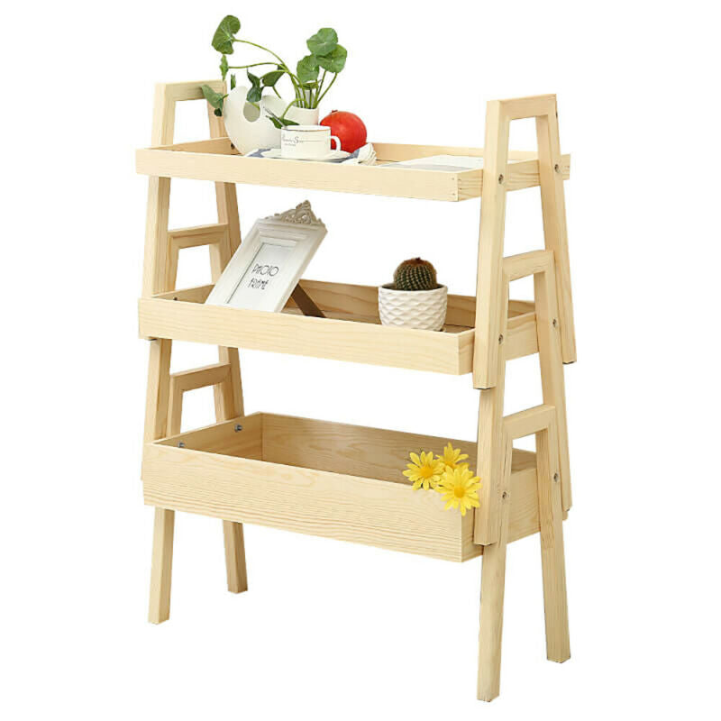 3 Tiers Storage Rack Shelf Flower Stand Toy Storage Bedroom Living Room Hallway