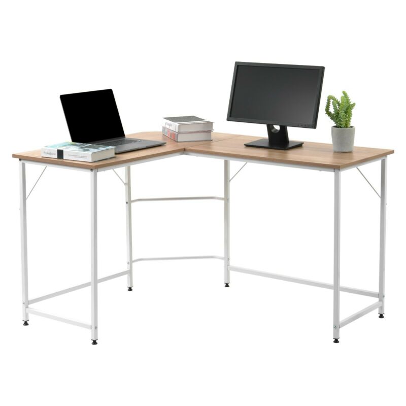 Corner Desk Study Table L shaped for Computer PC Laptop Home Office Workstation