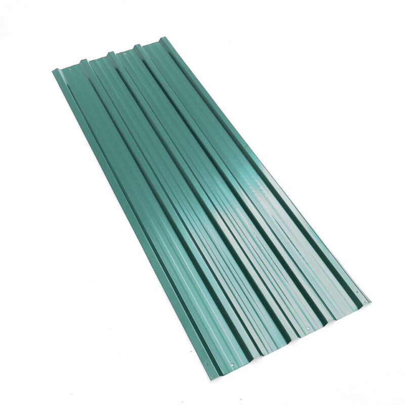 12/24X Corrugated Roof Sheets Galvanized Zinc Garage Carport Garden Shed Roofing