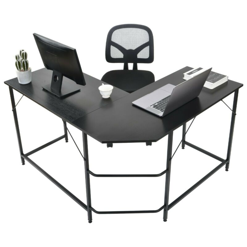 Corner Desk Study Table L shaped for Computer PC Laptop Home Office Workstation