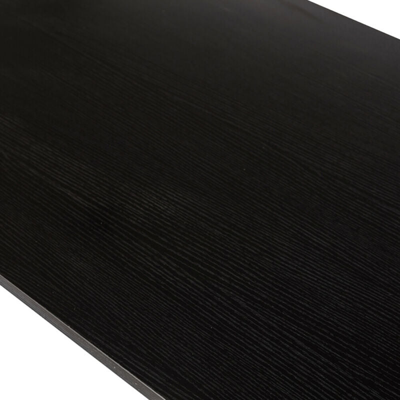 Black Computer Desk Laptop Table Office Desk with Bookcase Home Office Study BN