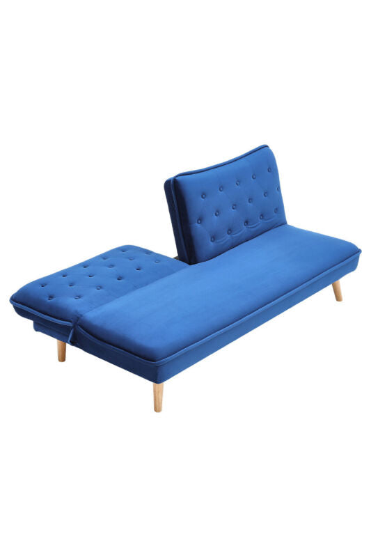 3 Seater Luxury Fabric Padded Sofa Bed Suite Quilted Back Recliner Sofabed