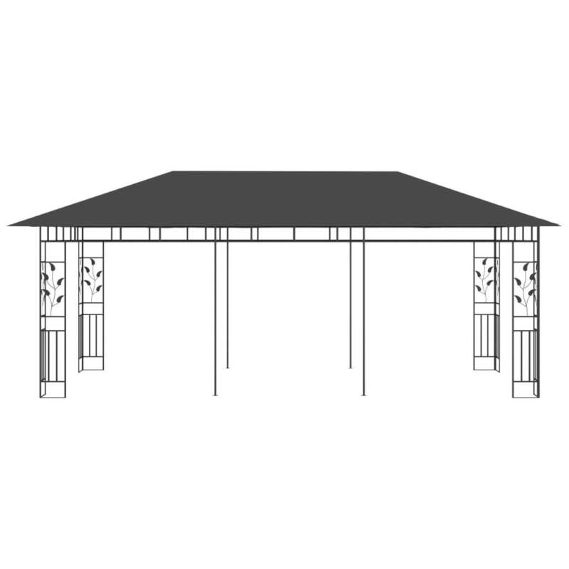 Gazebo with Mosquito Net 6x3x2.73 m Anthracite B5W3