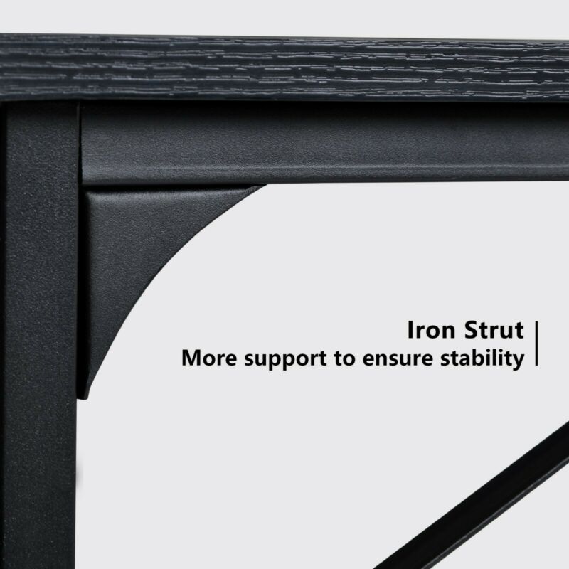 Black Home Office Desk Computer Table Student Study Laptop PC Writing Workstatio
