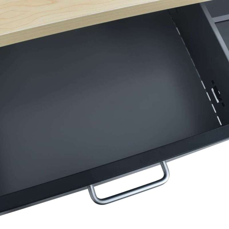 Workbench Black 120x60x85 Steel U5G9