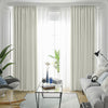 Luxurious Thermal Sueded Curtains Ready Made Eyelet Ring Top Pair Beige Bedroom
