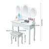Modern Dressing Table Vanity Table Makeup Desk Dresser Set Home Bedroom Woman BN