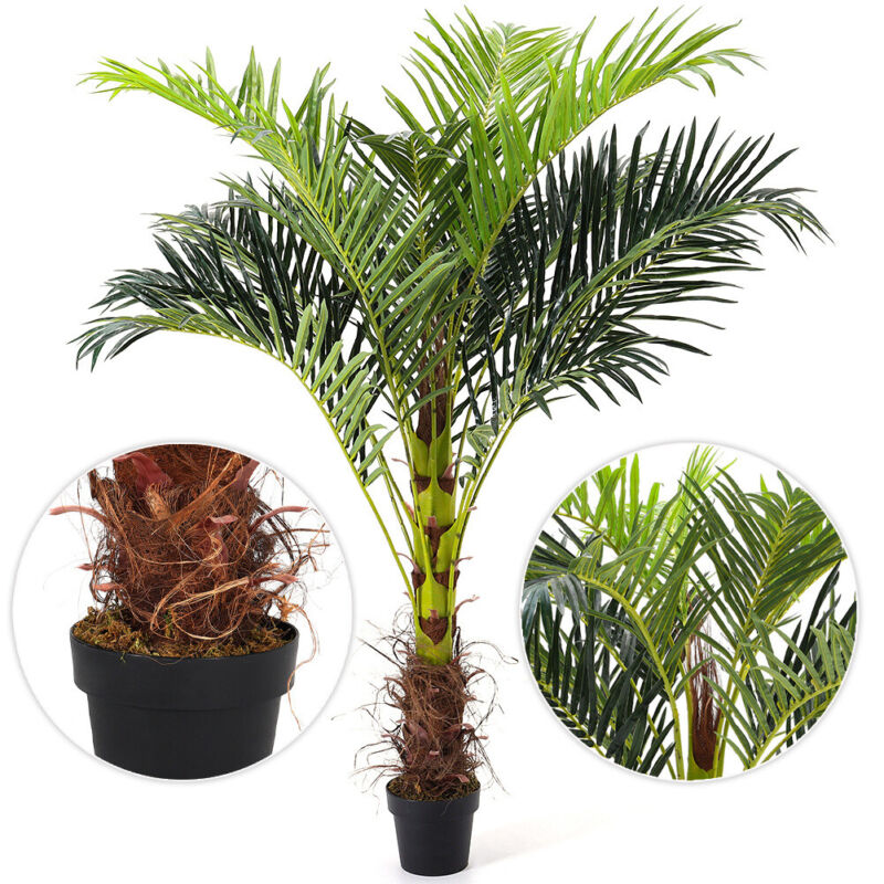 Large Areca Palm Potted Exotic Tropical Garden Patio Fake Plant with Pot Topiary