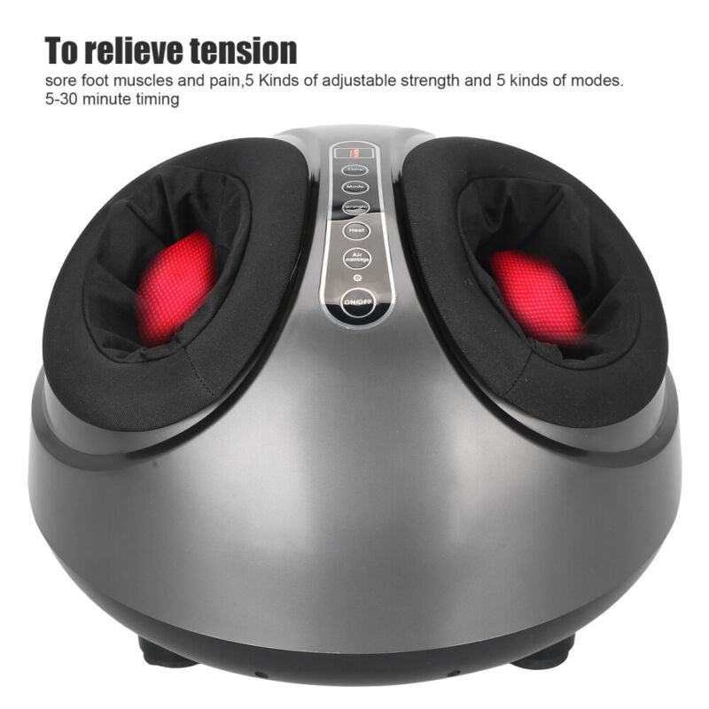 Electric Shiatsu Foot Massager Kneading Rolling Deep Tissue Massage Soothing UK