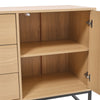 2 Doors 3 Drawers Storage Cabinet Sideboard Buffet Cabinet Console TV Stand
