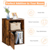 Set of 2 Nightstand Modern Sofa Side Table Bedroom End Table W/ Door Cabinet