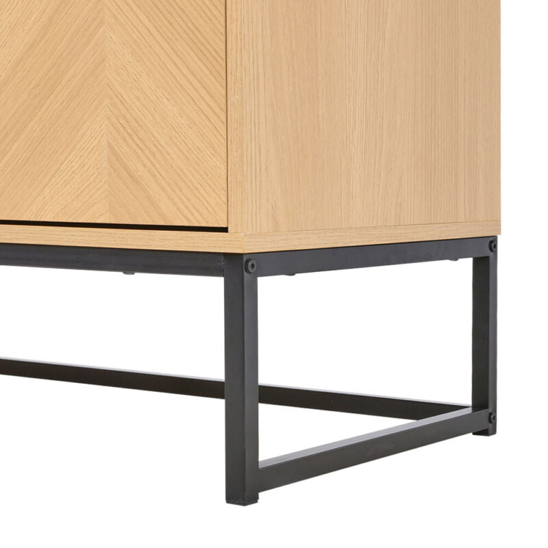 2 Doors 3 Drawers Storage Cabinet Sideboard Buffet Cabinet Console TV Stand