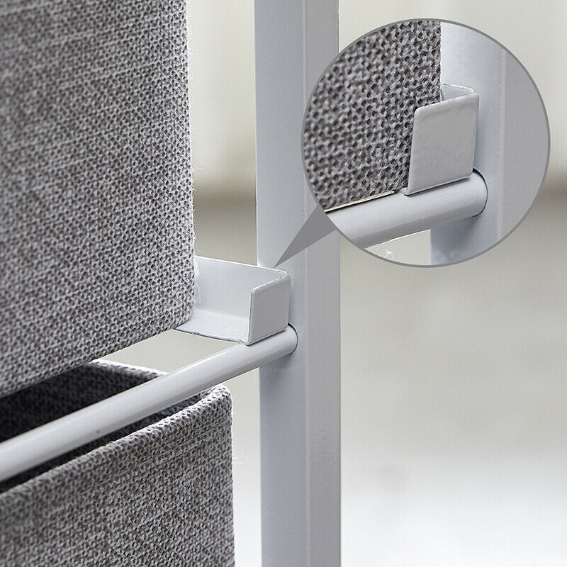 Fabric 3 Chest Of Drawer Grey Side Table Storage Cabinet Unit Organiser Bedroom