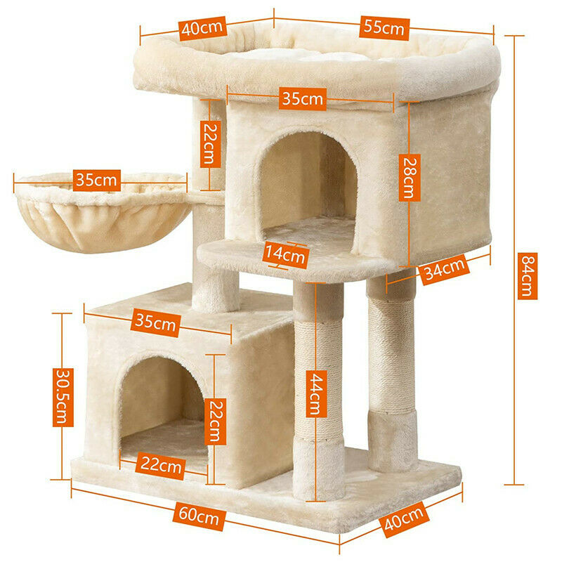 Cat Kitten Tree Cat Tower Activity Centre for Large Cat Scratcher Post Furniture