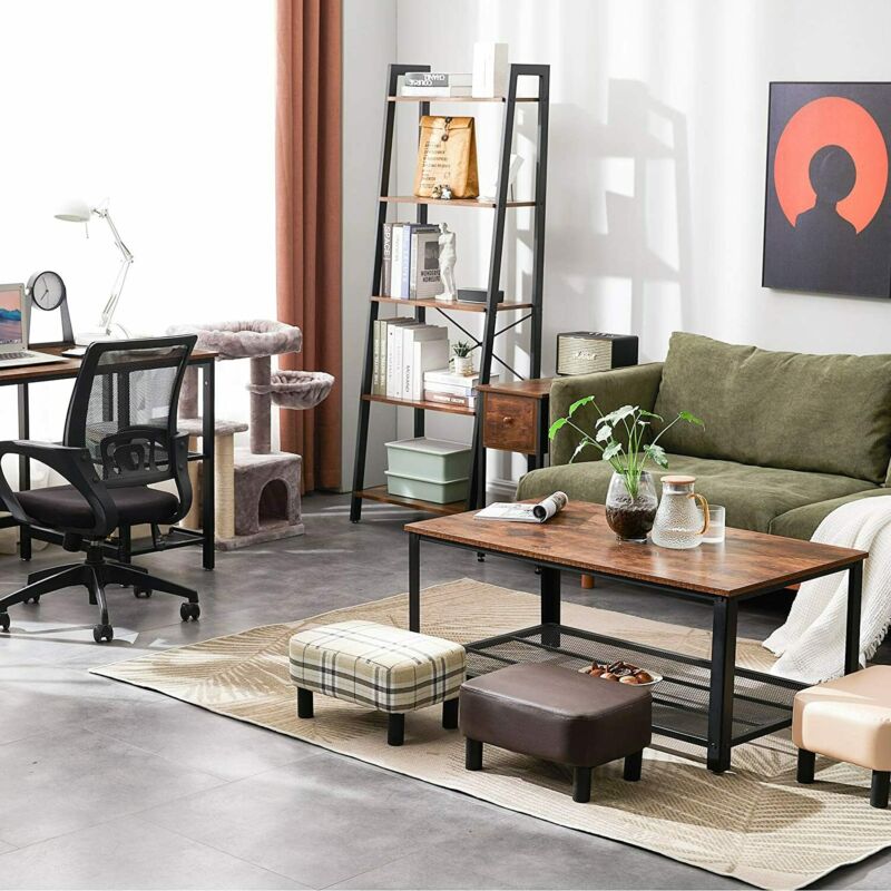 5 Tier Metal Ladder Shelf Shelving Display Rack Plant Stand Storage Shelves Home