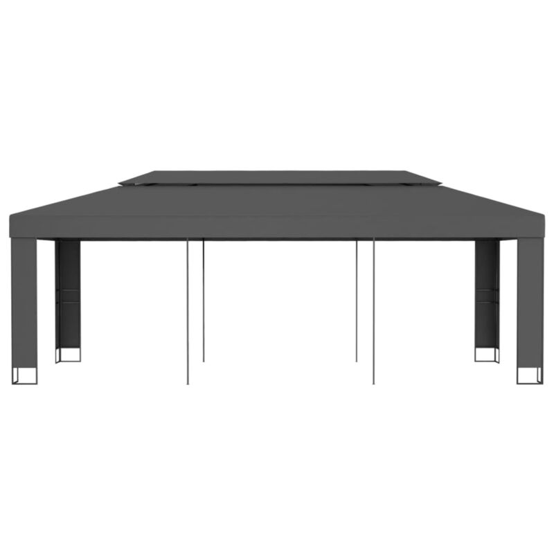Gazebo with Double Roof 3x6 m Anthracite V1Y1
