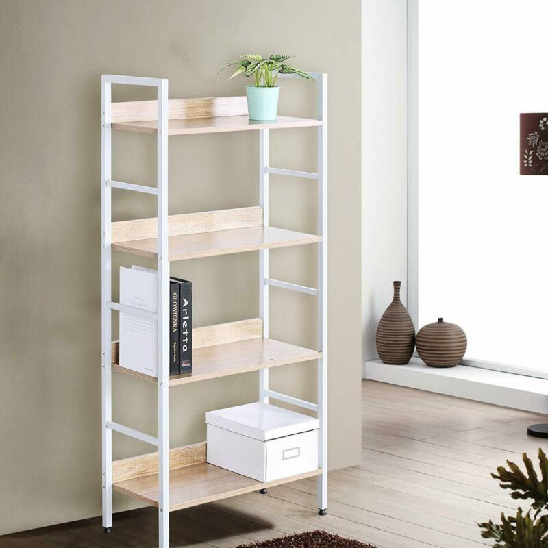 3/4/5 Tier Ladder Shelf Bookcase Storage Shelving Unit Corner Rack Display Stand