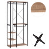 Clothes Rail Rack Garment Dress Hanging Display Stand Shelf w/ Storage Shelving