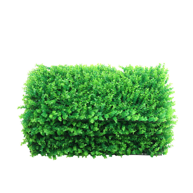 18 Pcs Artificial Plant Wall Fence Greenery Panel Decor Foliage Hedge Grass Mat