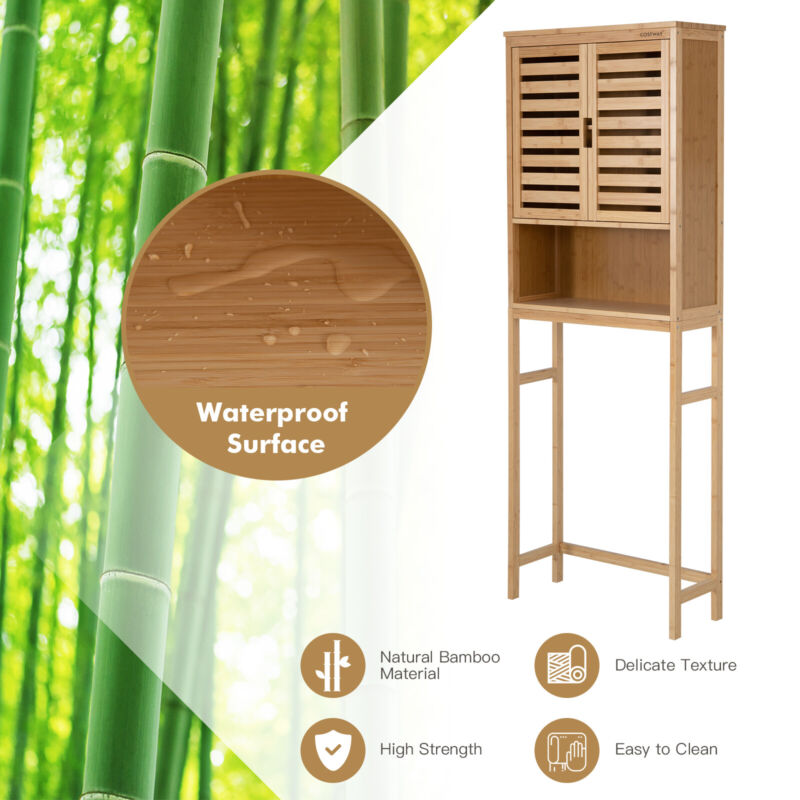 3-Tier Bamboo Bathroom Over-The-Toile