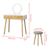 Modern Dressing Table Vanity Table Makeup Desk Dresser Set Home Bedroom Woman BN