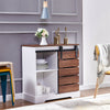 Sideboard Cupboard Display Storage Unit Cabinet with Shelf Half Door Hallway BN