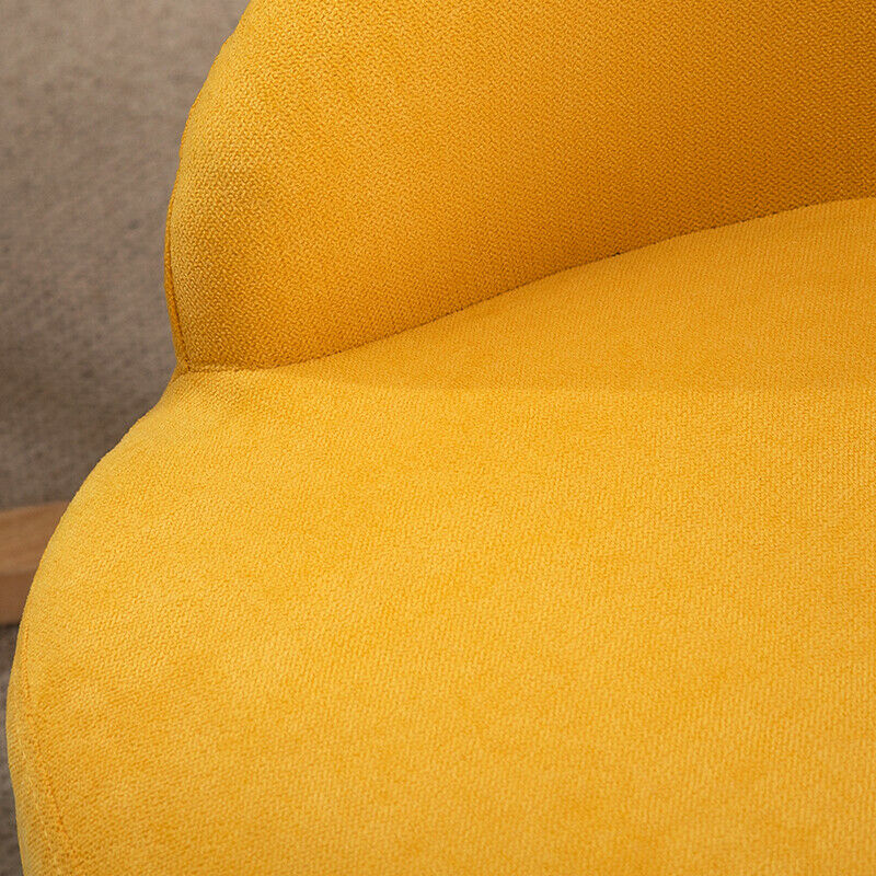 2 Pcs Fabric Velvet Accent Chairs Armchairs Padded Seat Home Office Living Room