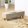 Linen Fabric Footstool Foot Rest Stool Pouffe Ottoman Seat Living Room Furniture