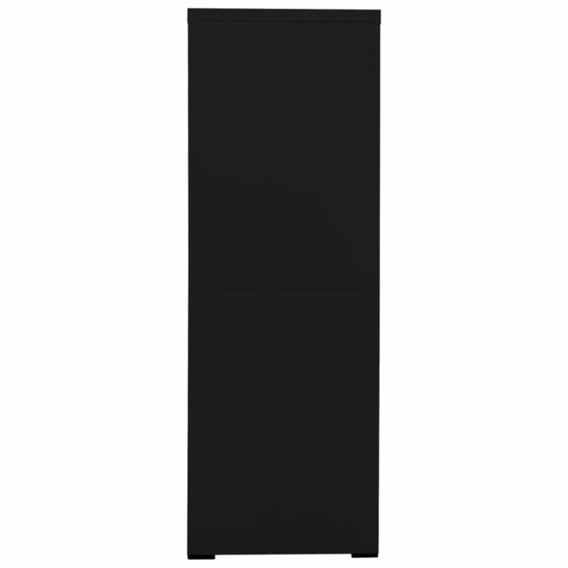Filing Cabinet Black 90x46x134 Steel M8R1