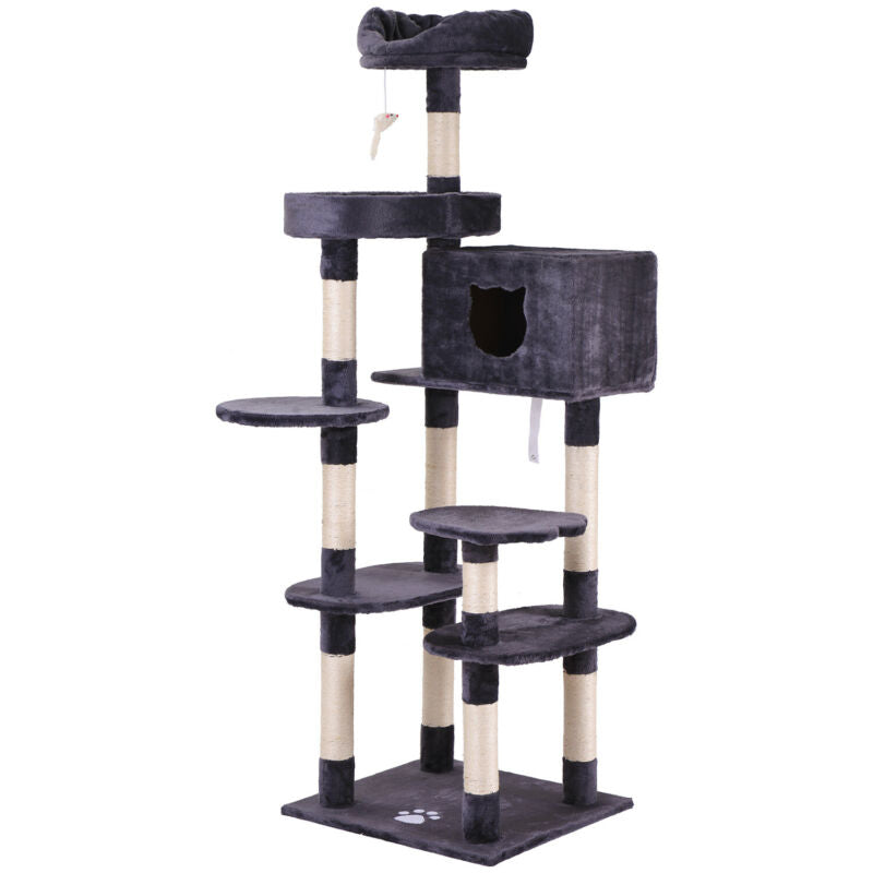 Large Cat tree multilevel Scratching Post Kitten Climbing Tower Activity Centre