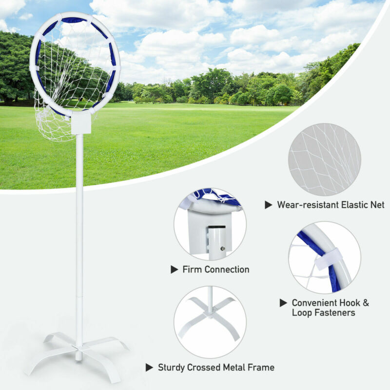 Outdoor Frisbee Toss Target Portable Metal Flying Disc Stand Detachable Mesh Net