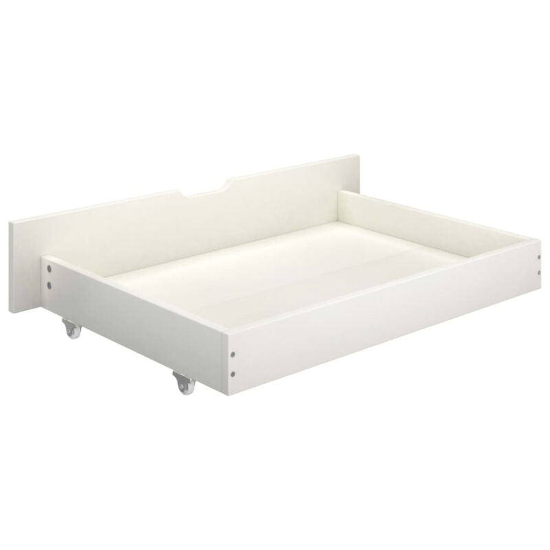Bed Frame with 4 Drawers White Solid Wood Pine 200x200 F3M2
