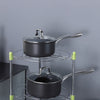 3/5 Tier Pot Storage Rack Pan Stand Saucepan Holder Kitchen Cookware Organiser