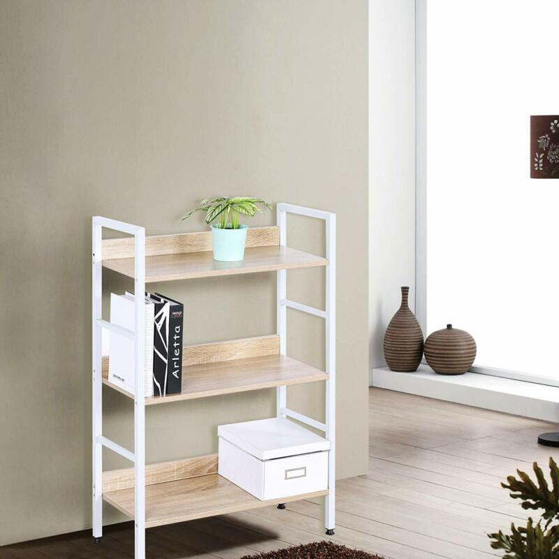 3/4/5 Tier Ladder Shelf Bookcase Storage Shelving Unit Corner Rack Display Stand
