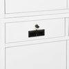 Office Cabinet White 90x40x180 Steel V5U8