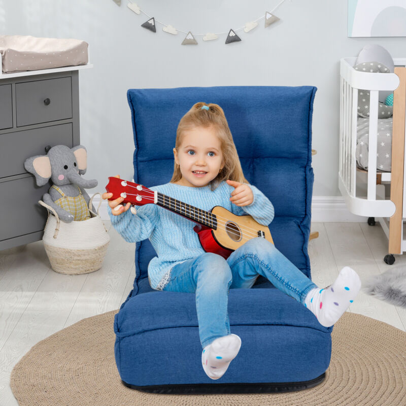 Adjustable Folding Lazy Floor Sofa Chair Gaming Couch Recliner Bed Lounge Seat