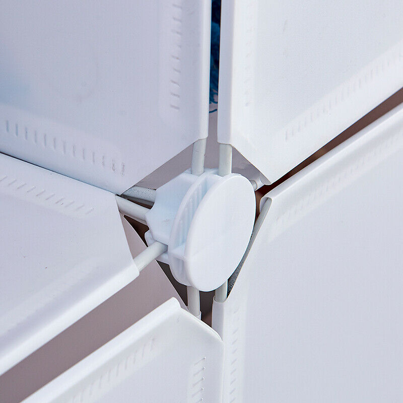 12 Cube DIY White Cabinet Cupbpard Shoe Storage Organizer Shoe Shelf Holder Home