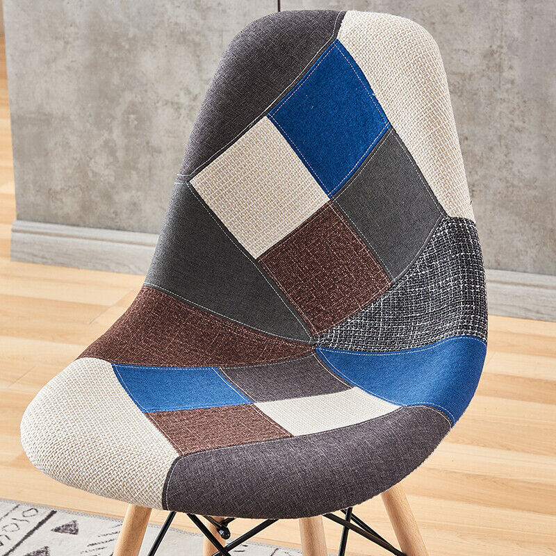 4Pcs Accent Style Dining Chairs Soft Padded Seat Furniture Dining Office Lounge