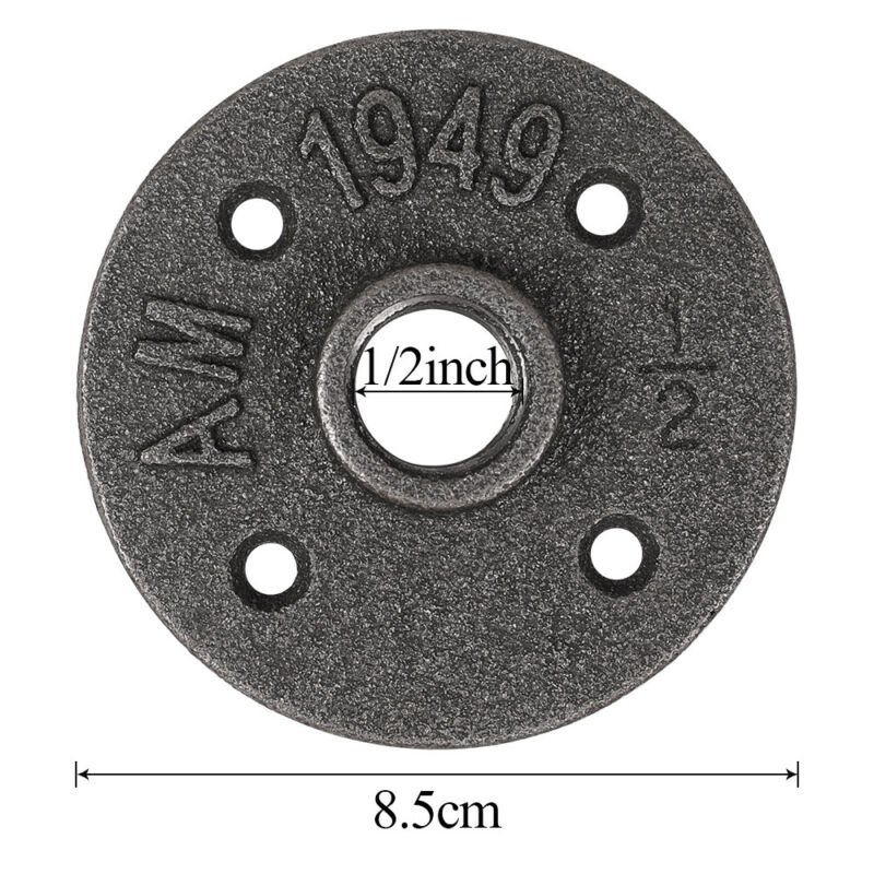 1-150x BSP Malleable Iron Pipe Fittings Wall Mount Floor Flange 1/2" 3/4" 1" UK