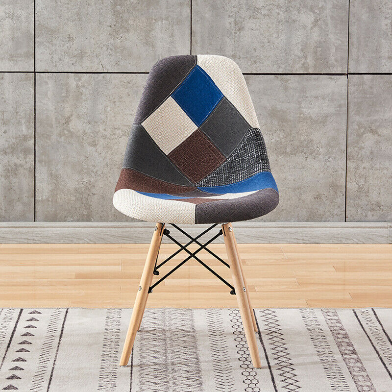 4Pcs Accent Style Dining Chairs Soft Padded Seat Furniture Dining Office Lounge