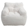 White Teddy Velvet Bean Bag Chair Lazy Sofa Armchair Floor Cushion Seat Beanbag