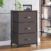 Chest of Drawers Bedroom Storage Unit with 3 Drawers Organizer Cabinet Wardrobe