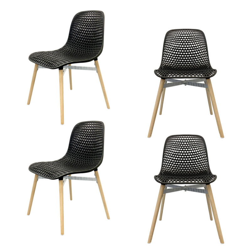 4 plastic online chair set