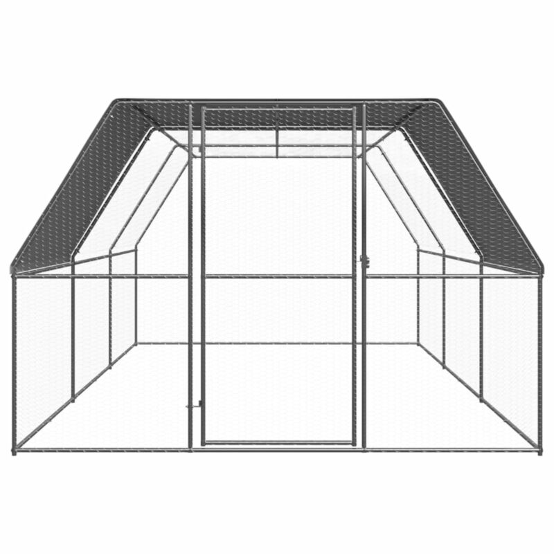 Outdoor Chicken Cage 3x6x2 m Galvanised Steel Q8E1