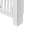 109cm MDF Radiator Cover Wall Cabinet Wide Wood Slats Vertical Grill White DIY